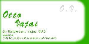 otto vajai business card